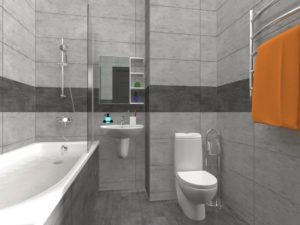 Дизайн ванной комнаты в новостройке