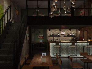 Дизайн-проект кафе в стиле Лофт
